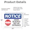 Signmission Door Blocked Not An Entrance Sign, Vinyl Decal, 24in W x 18in L, 2PK OS-2PACK-NS-D-1824-L-11469 - alternate 3